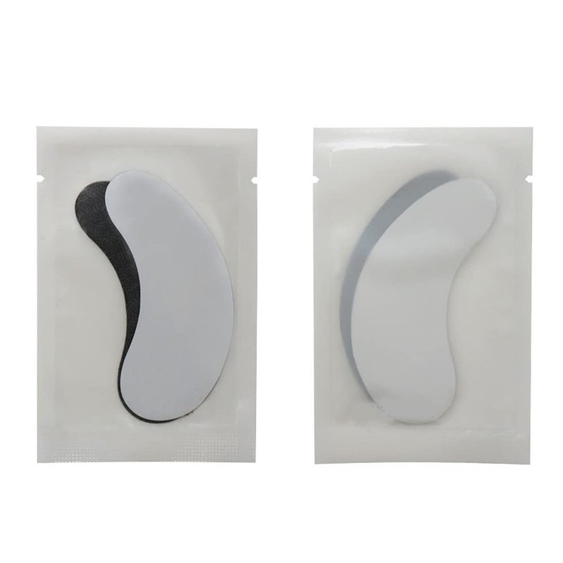 MyAoKuE-UP 100 Pairs Set Under Eye Pads Disposable Eye Gel Patches for Eyelash Extensions Tool Kit, Black Film - Image 3